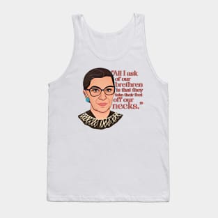 Ruth Bater Ginsburg Quote Tank Top